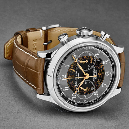 ساعة بوم إي ميرسييه، كابيلاند كرونوغراف أوتوماتيكية بمينا رمادي للرجال