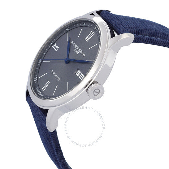 ساعة بوم إي ميرسييه كلاسيما أوتوماتيكية للرجال بمينا رمادي