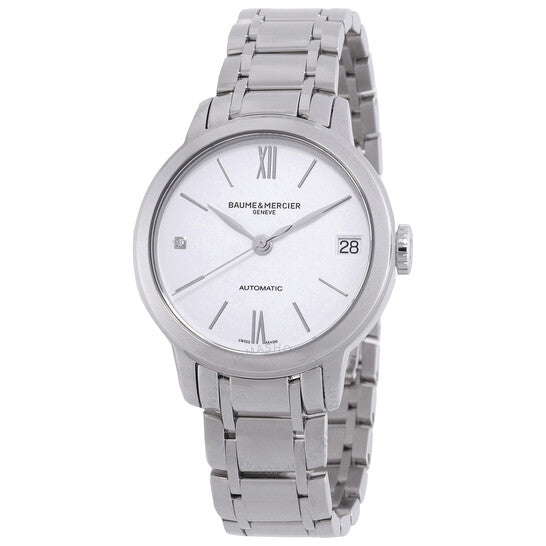 ساعة بوم إي ميرسييه كلاسيما أوتوماتيكية بمينا فضي للسيدات