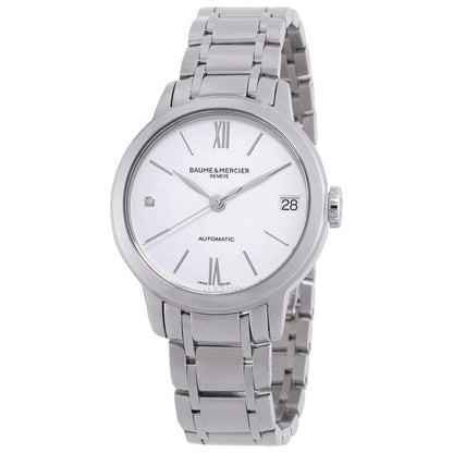 ساعة بوم إي ميرسييه كلاسيما أوتوماتيكية بمينا فضي للسيدات