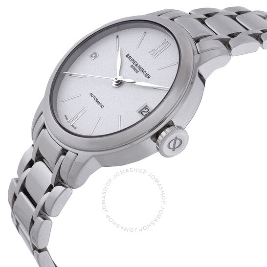 ساعة بوم إي ميرسييه كلاسيما أوتوماتيكية بمينا فضي للسيدات