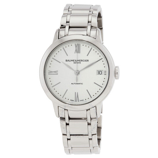 ساعة بوم إي ميرسييه كلاسيما أوتوماتيكية بمينا فضي للسيدات