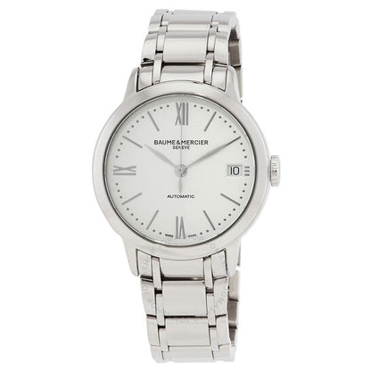 ساعة بوم إي ميرسييه كلاسيما أوتوماتيكية بمينا فضي للسيدات