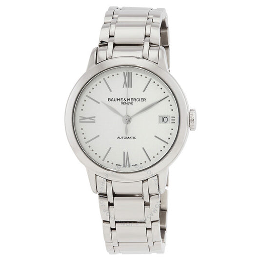 ساعة بوم إي ميرسييه كلاسيما أوتوماتيكية بمينا فضي للسيدات