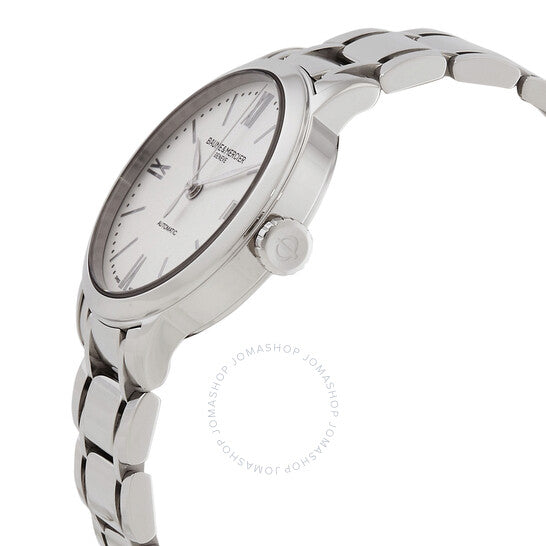 ساعة بوم إي ميرسييه كلاسيما أوتوماتيكية بمينا فضي للسيدات