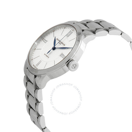 ساعة بوم إي ميرسييه كلاسيما أوتوماتيكية للرجال بمينا فضي