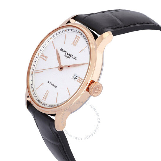 ساعة بوم إي ميرسييه كلاسيما أوتوماتيكية للرجال بمينا فضي