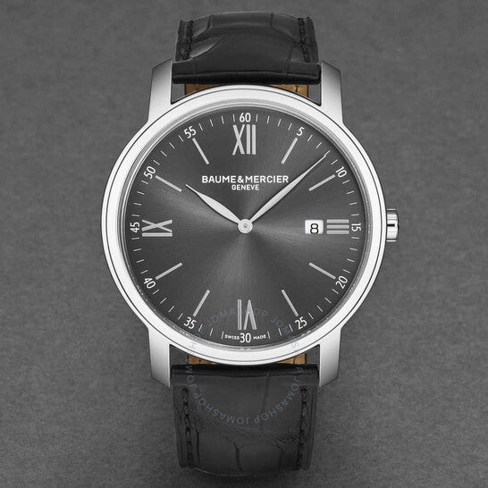 ساعة رجالية من بوم إي ميرسييه كلاسيما بمينا رمادي