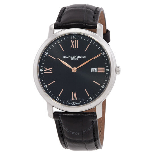 ساعة رجالية من باوم إي ميرسييه كلاسيما كوارتز بمينا سوداء