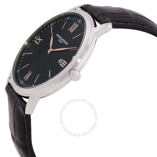 ساعة رجالية من باوم إي ميرسييه كلاسيما كوارتز بمينا سوداء