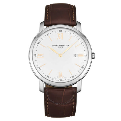 ساعة رجالية من طراز Baume Et Mercier، Classima Quartz Silver Dial