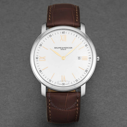 ساعة رجالية من طراز Baume Et Mercier، Classima Quartz Silver Dial