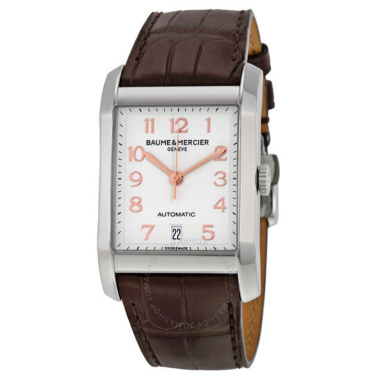 Baume Et Mercier, Classima Silver Dial Brown Leather Watch MOA