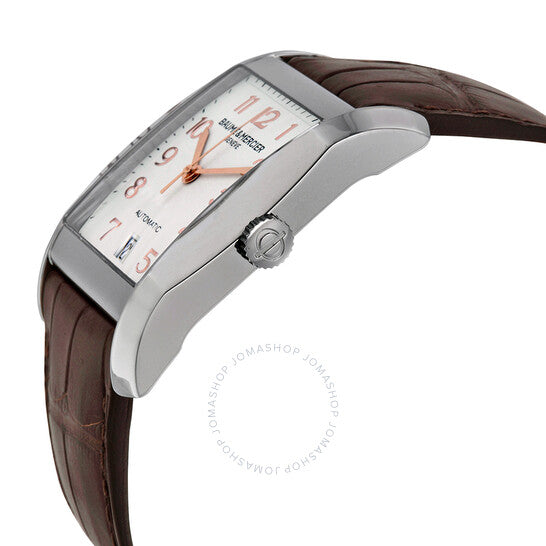 Baume Et Mercier, Classima Silver Dial Brown Leather Watch MOA