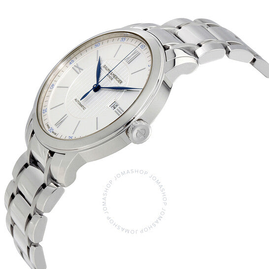 ساعة بوم إي ميرسييه كلاسيما أوتوماتيكية للرجال بمينا فضي