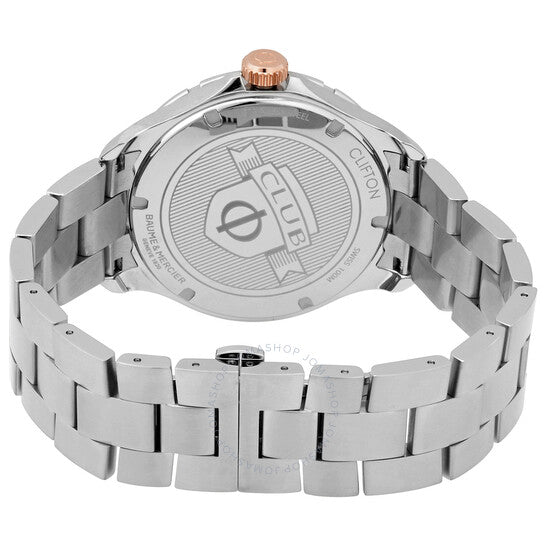 ساعة بوم إي ميرسييه كليفتون أوتوماتيكية للرجال بمينا أسود