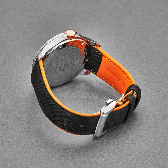 ساعة بوم إي ميرسييه كليفتون أوتوماتيكية للرجال بمينا أسود