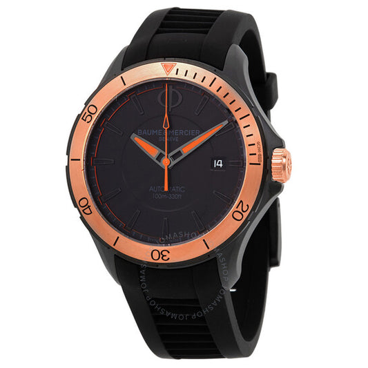 ساعة بوم إي ميرسييه كليفتون أوتوماتيكية للرجال بمينا أسود M0A