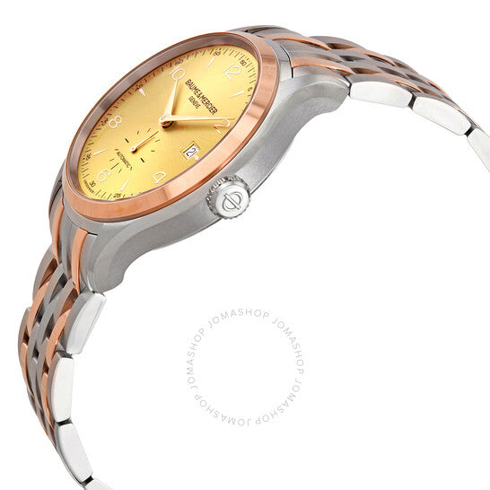 Baume Et Mercier, Clifton Automatic Gold Dial Men's Watch M0