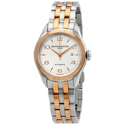 Baume Et Mercier, Clifton Two Tone Automatic Silver Dial Ladies Watch