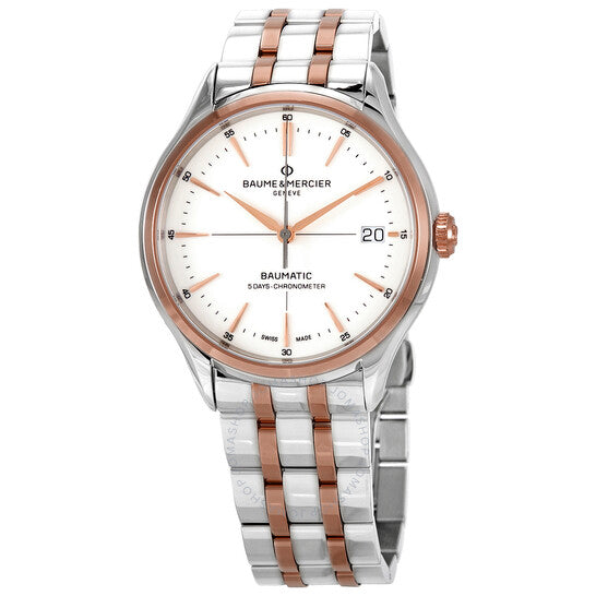 Baume Et Mercier, Clifton Automatic White Dial Men's Watch