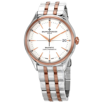 Baume Et Mercier, Clifton Automatic White Dial Men's Watch