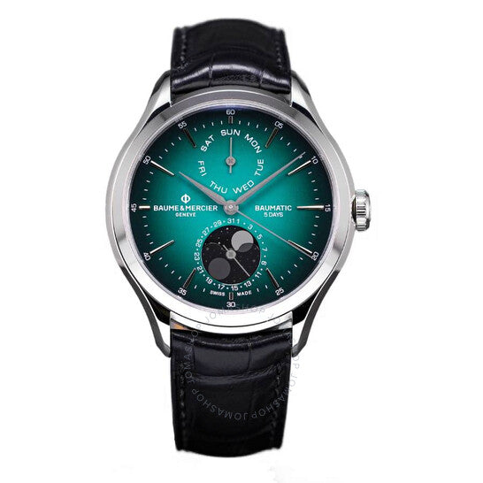 Baume Et Mercier, Clifton Baumatic Chronograph Automatic Green Dial Men's Watch