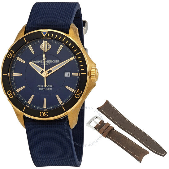 Baume Et Mercier, Clifton Club Bronze Automatic Blue Dial Men's Watch