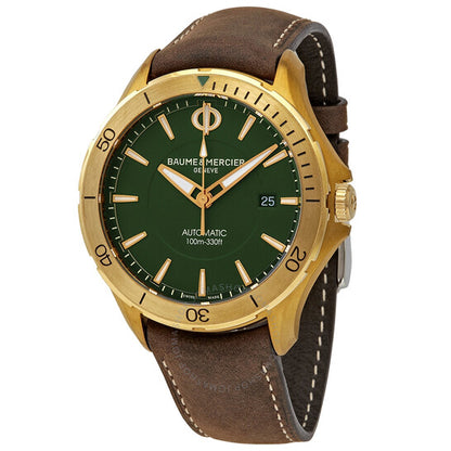 Baume Et Mercier, Clifton Club Bronze Automatic Green Dial Men's Watch