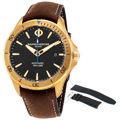 Baume Et Mercier, Clifton Club Bronze Automatic Black Dial Men's Watch
