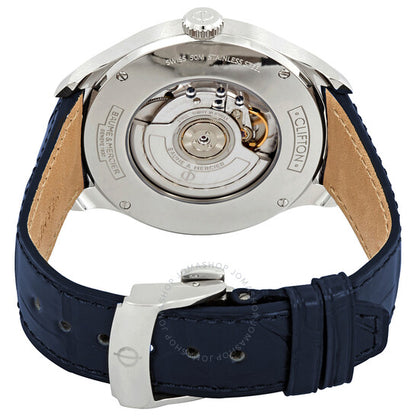 ساعة بوم إي ميرسييه كليفتون ريتروجريد الأوتوماتيكية للرجال بمينا أبيض