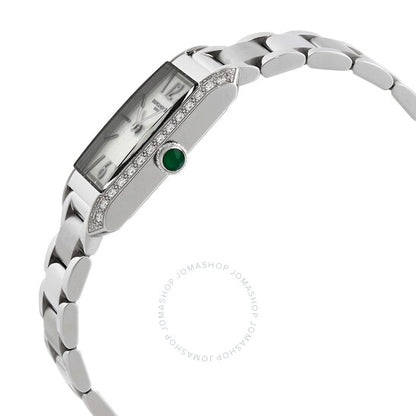 ساعة بوم إي ميرسييه هامبتون كوارتز دايموند فضية للنساء