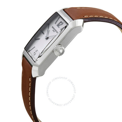 ساعة بوم إي ميرسييه هامبتون كوارتز للرجال بمينا فضية