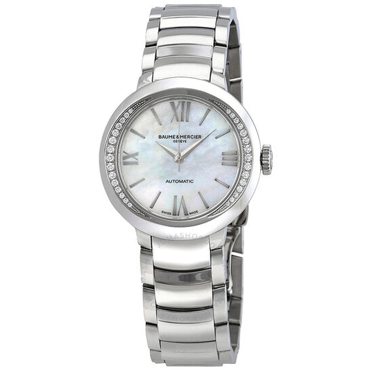 Baume Et Mercier, Promesse ساعة نسائية بمينا من عرق اللؤلؤ MO