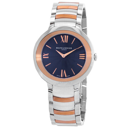 بوم إيه ميرسييه، ساعة بروميس كوارتز بمينا أزرق للسيدات