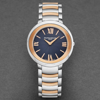 بوم إيه ميرسييه، ساعة بروميس كوارتز بمينا أزرق للسيدات