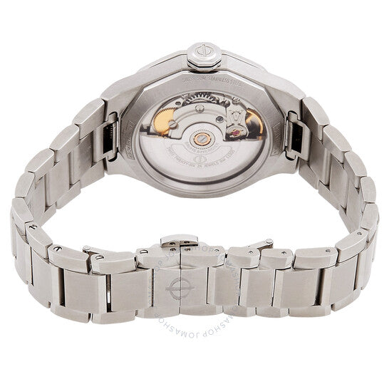 ساعة بوم إي ميرسييه ريفييرا أوتوماتيكية بمينا زرقاء مرصعة بالألماس للسيدات