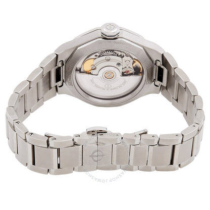 ساعة بوم إي ميرسييه ريفييرا أوتوماتيكية بمينا زرقاء مرصعة بالألماس للسيدات