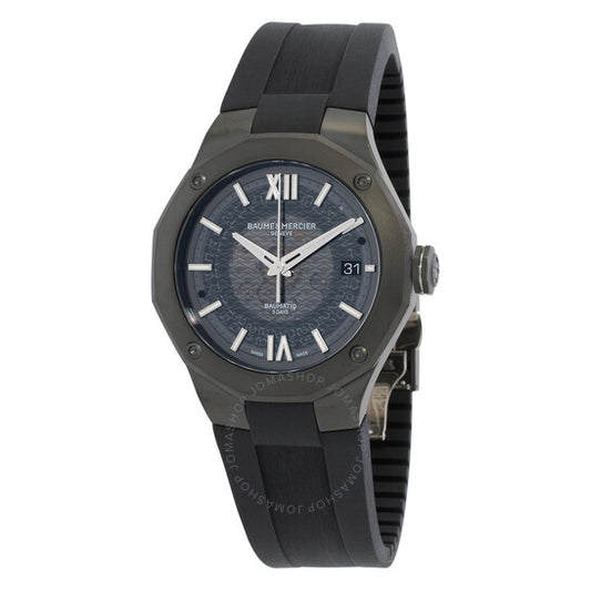 ساعة بوم إي ميرسييه ريفييرا بوماتيك أوتوماتيكية بمينا أسود للرجال