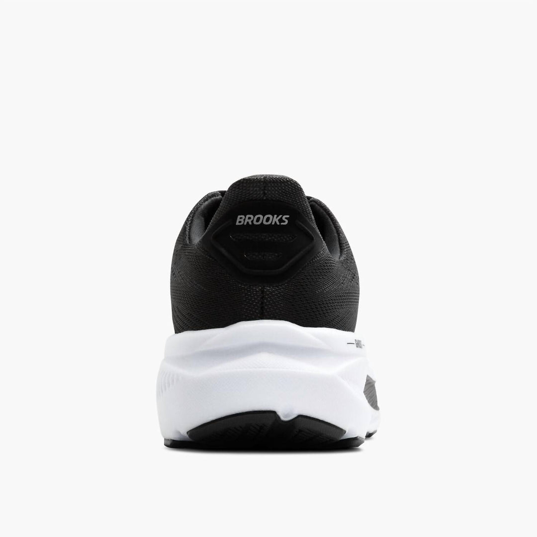 women's ghost 17 running shoes - wide in black/grey/white