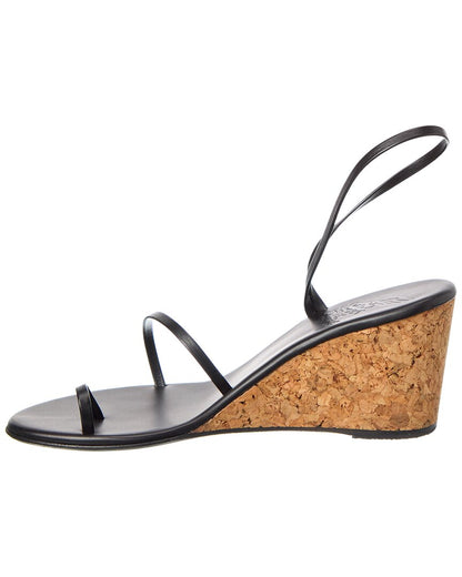 chora leather wedge