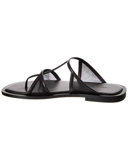 ferragamo gioventu leather & mesh sandal