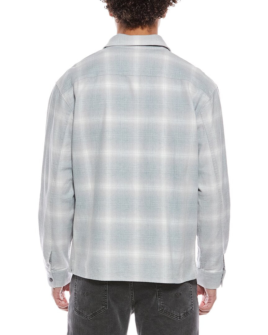 frame plaid overshirt