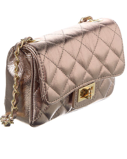 jennie metallic quilted leather crossbody