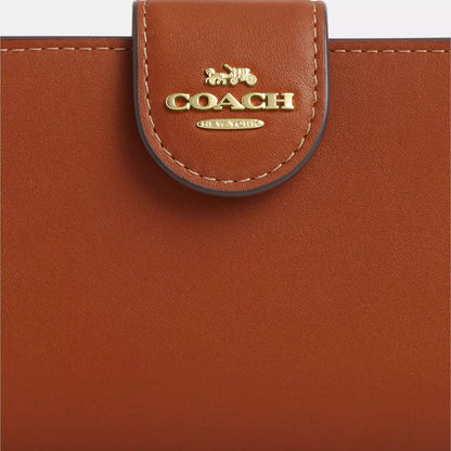 medium corner zip wallet