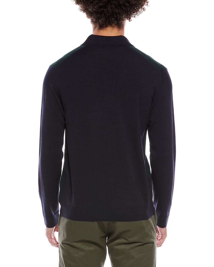 zanone by  wool-blend polo shirt