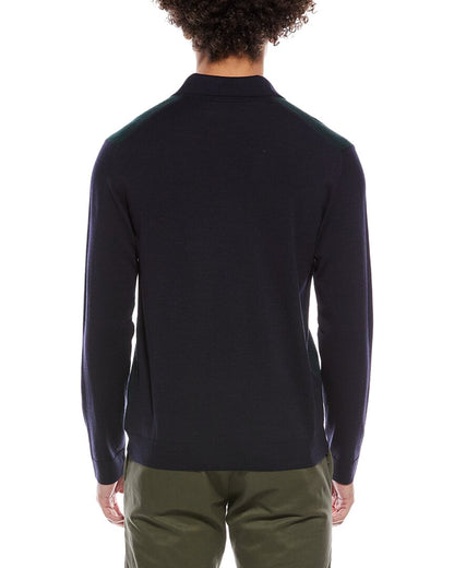 zanone by  wool-blend polo shirt