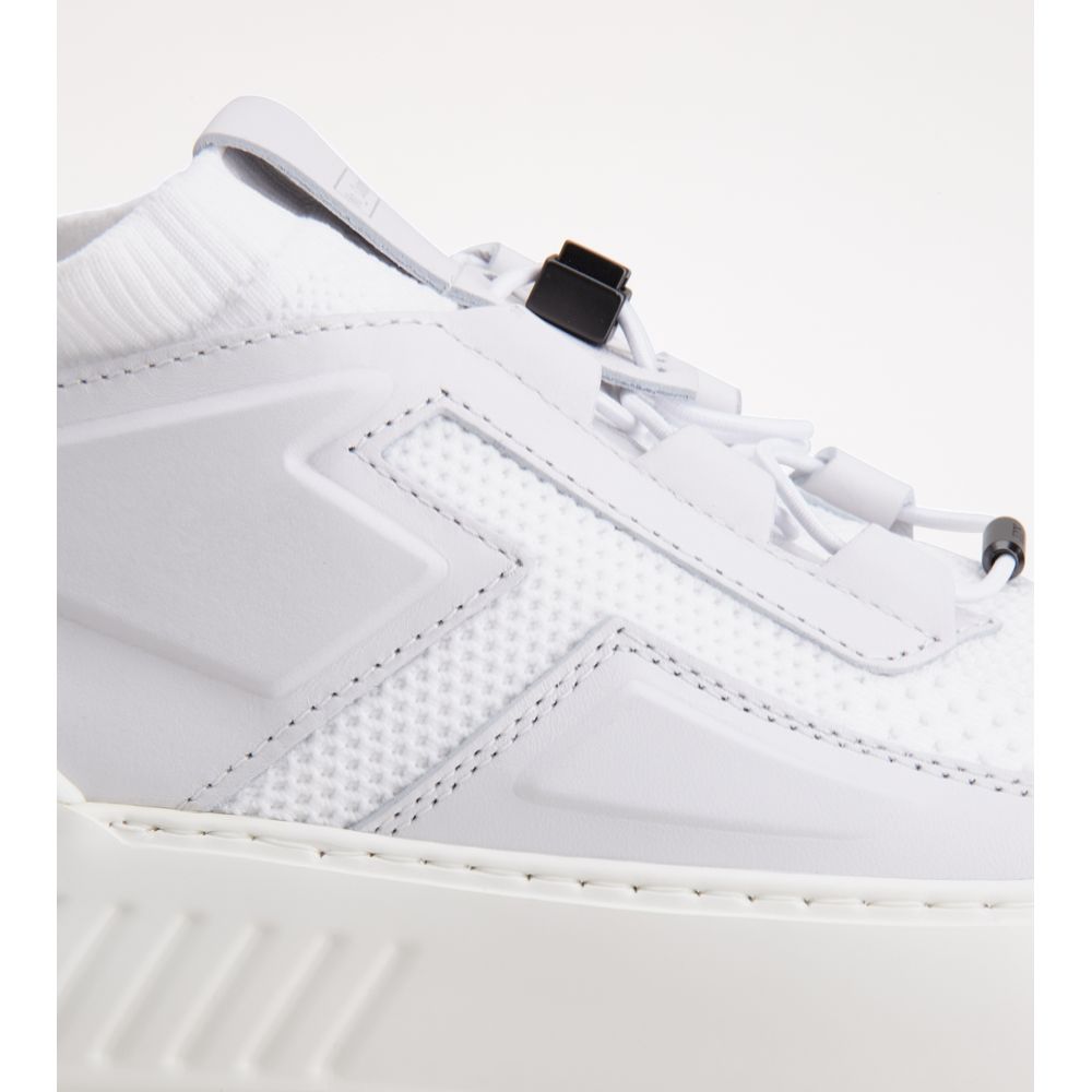 no_code x in leather and technical fabric