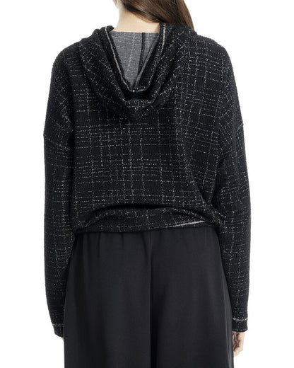 knit jacquard hoodie