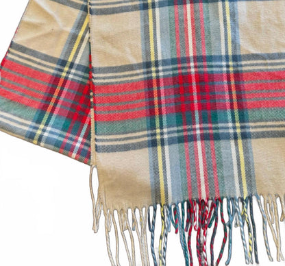 unisex premium cashmere scarf in tan